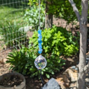 Crystal Sun Catcher - Iridescent, Sun Stone, Rainbow Maker, Window Hangings, Outdoor Décor