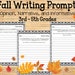 Fall Writing Prompts Elementary Writing Prompts Homeschool - Etsy