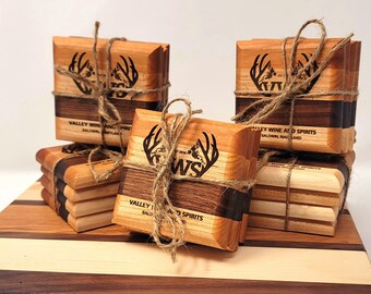 Set of Custom Wood Coasters
