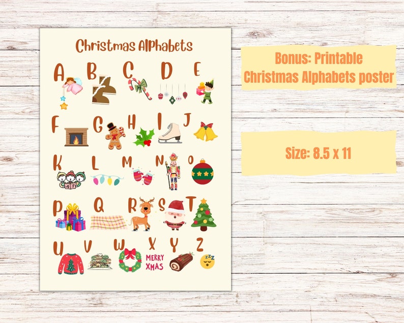 Christmas Coloring Pages, ABC Coloring, Christmas Alphabets for ...