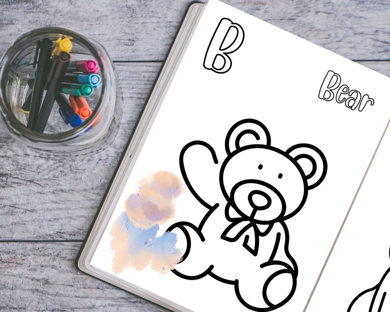 Animal Alphabet Coloring Pages for Kids, Animal Coloring Sheet for