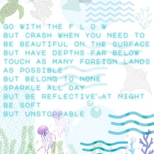 Lessons From the Ocean Digital Print