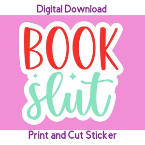 Smut Sticker Book Lover PNG