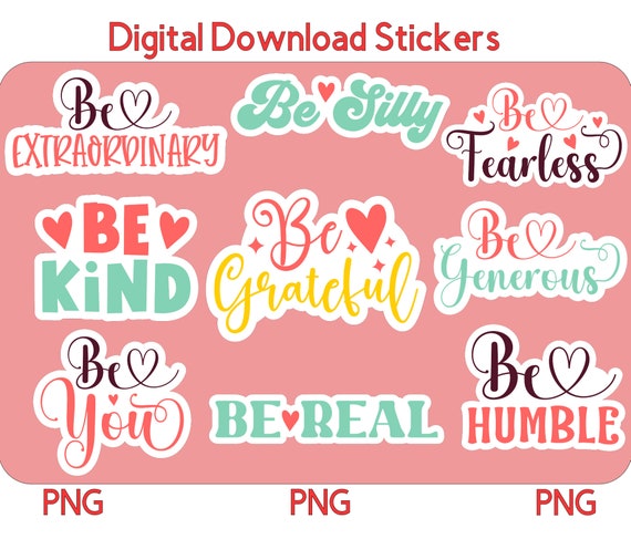 Inspirational Stickers For Water Bottles, Positive Vinyl Stickers, Laptop,  Funny Motivational Stickers For Adults, Girls, Women, Teachers, Students