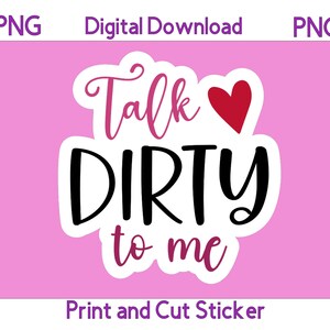 Printable Smut Sticker PNG Print and Cut Sticker Cricut Stickers Digital Stickers