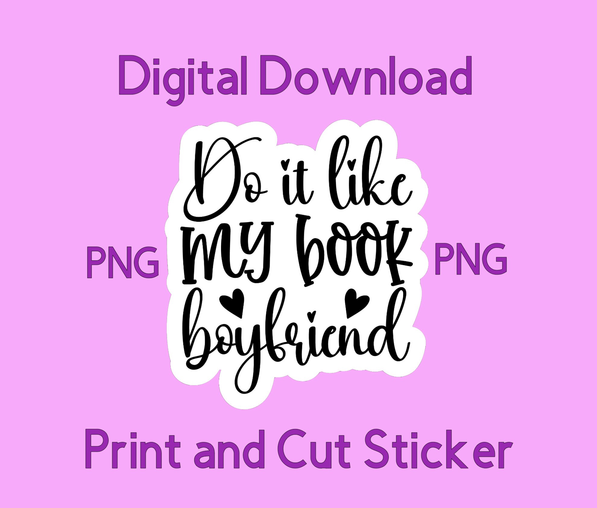 Smut Sticker Book Lover PNG Etsy