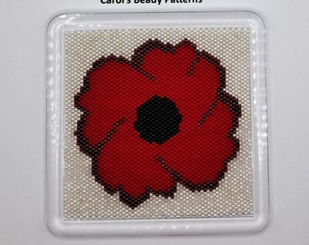 Lest We Forget Poppy Coaster Pattern