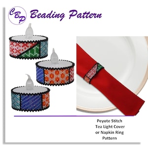 Crazy Quilt Tea Light Cover/Napkin Ring