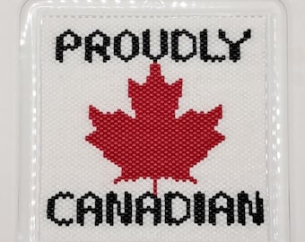 Proudly Canadian Coaster Pattern