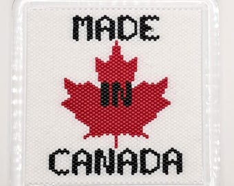 Made in Canada Coaster Pattern