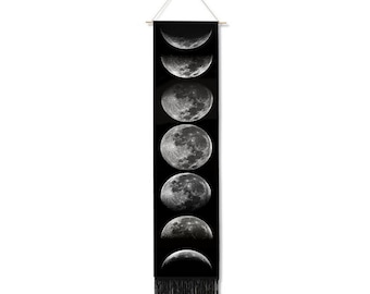 Mondphase Boho Wanddeko Hängebanner