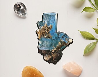 Crystal Art Sticker of Aquamarine from Pakistan