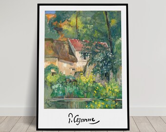 Paul Cézanne: La Maison du Père Lacroix, 1873. Affiche Impression Murale, Illustration Impressionnisme, Reproduction chef d'oeuvre classique