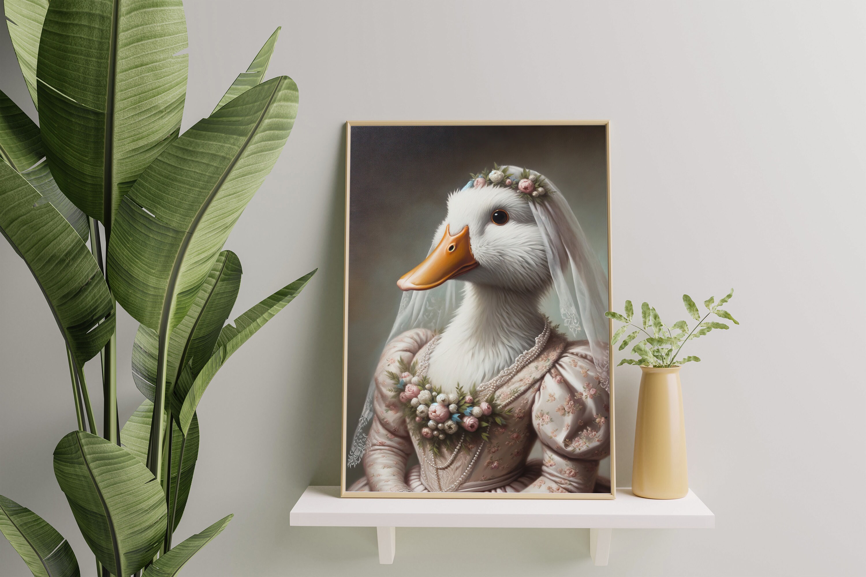 Regalo Natale Originale Poster Divertente Anatra Giudiziale 60x90 Cm - Stampa Su Tela Per Soggiorno, Decorazione Casa Umoristica, Senza Cornice Regalo Divertente Per Amici