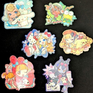 OW HKと仲間たちの光沢ステッカー