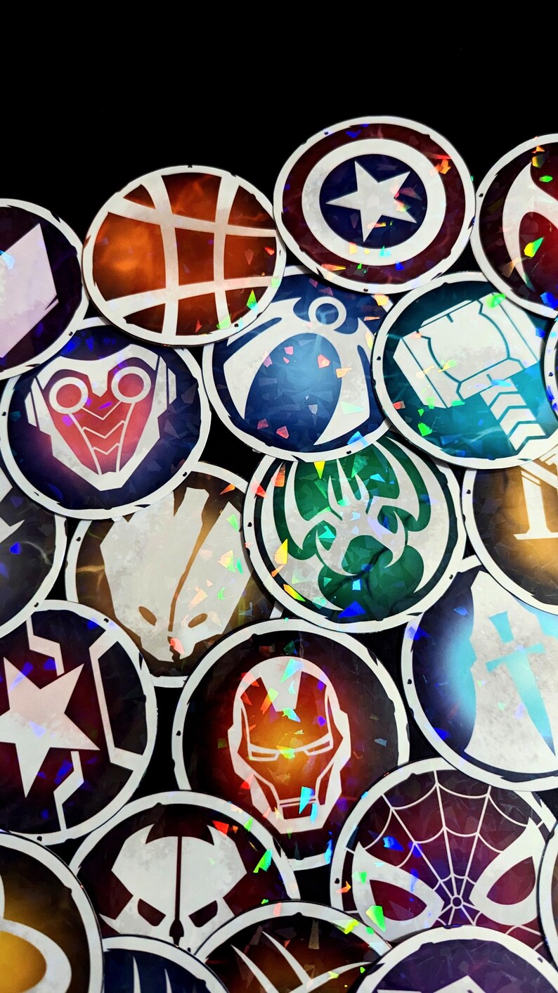 Marvel Rivals Inspired Hero Emblem Stickers (black Cat Now Available ...