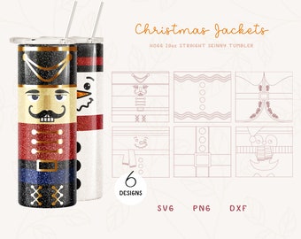 Christmas Burst Templates BUNDLE SVG for Skinny Straight Hogg 20oz | Burst Template for Tumbler | Skinny Tumbler Svg Dxf Cut File for Cricut