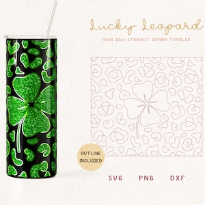 St Patrick&#39;s Day Tumbler Template SVG for Hogg 20oz Straight Skinny Tumbler |  Burst Template for Tumbler | Skinny Tumbler Sublimation PNG
