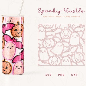 Halloween Burst Tumbler Template SVG for Hogg 20oz Straight Skinny Tumbler, Cute Burst Template for Tumbler, Skinny Tumbler Sublimation Png