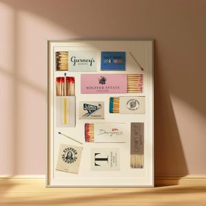 Montauk Matchbox Print, Hamptons Wall Art Poster