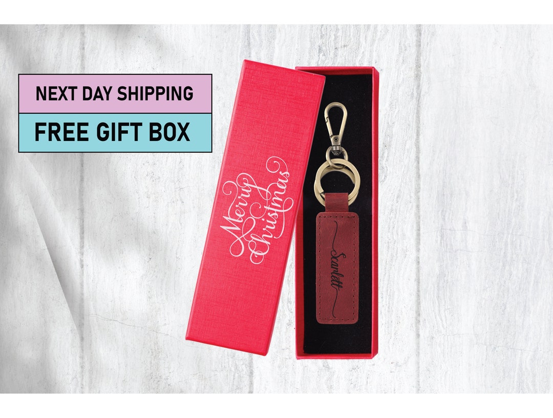 Couples Keychain Gift Custom Leather Keychain Personalized Etsy