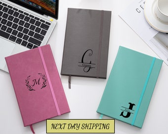 Personalized Vegan Leather Journal: Engraved Travel Notebook