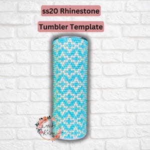 Rhinestone Tumbler Template, ss20 Rhinestone Template, 20oz Skinny HOGG, Honeycomb Pattern, Seamless Pattern, Tumbler Template, Geometric