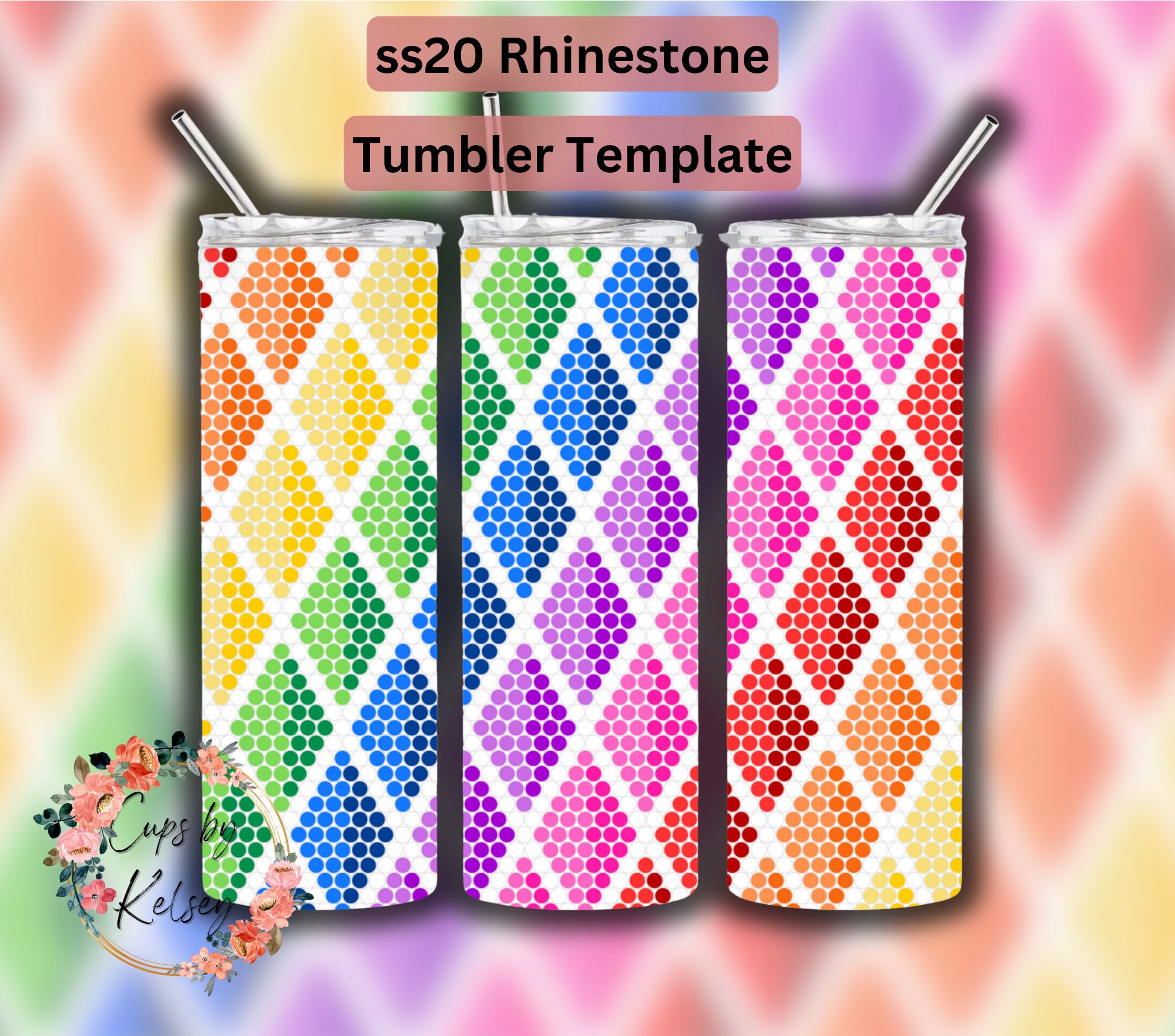 Rhinestone Tumbler Template, Ss20 Rhinestone Template, 20oz Skinny HOGG Rhinestone Tumbler Template, Ss20 Rhinestone Template, 20oz Skinny HOGG