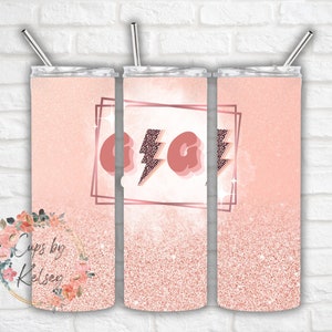 Grandma Tumbler Wrap, 20oz Skinny Tumbler Wrap, Gigi Sublimation Tumbler, Grandma Tumbler PNG, Glitter Tumbler Wrap, Gigi Tumbler Design