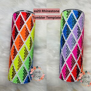 Rhinestone Tumbler Template, Ss20 Rhinestone Template, 20oz Skinny HOGG ...