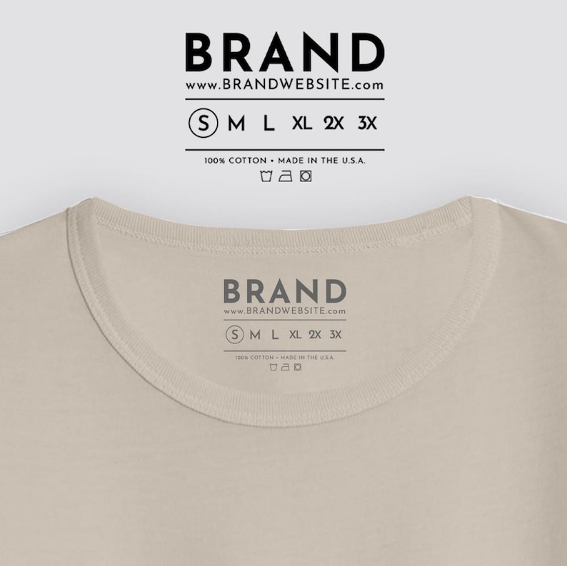Free Neck Label Template Psd