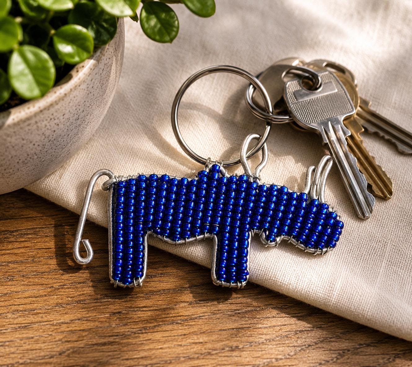 Handmade Beaded Animal Keychain, Unique Birthday Gift - Etsy