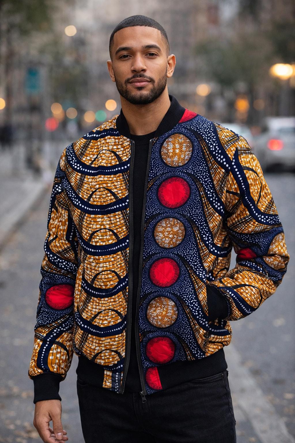 Ankara Bomber Jacket: Bold African Print, Unisex Fashion - Etsy
