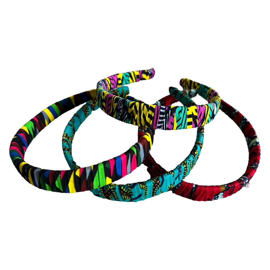 Novelty African Ankara Scrunchies & Headbands