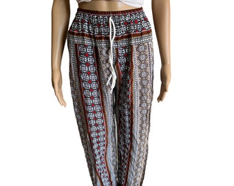 Thailand Pants, Hippie Boho Yoga Harem Pants,Festival Wear, Drawstring Pants, Elastic Waist Pants, Women Pants, Boho Pants, Hippie Pants