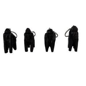 Handmade African Safari Animal Keychain: Chimpanzee or Gorilla