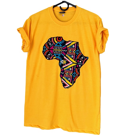 Africa Shirt African Print T shirt Map of Africa Unisex Tees Afrocentric Shirts africa Continent Map activist Shirt ankara Shirt Gifts Etsy