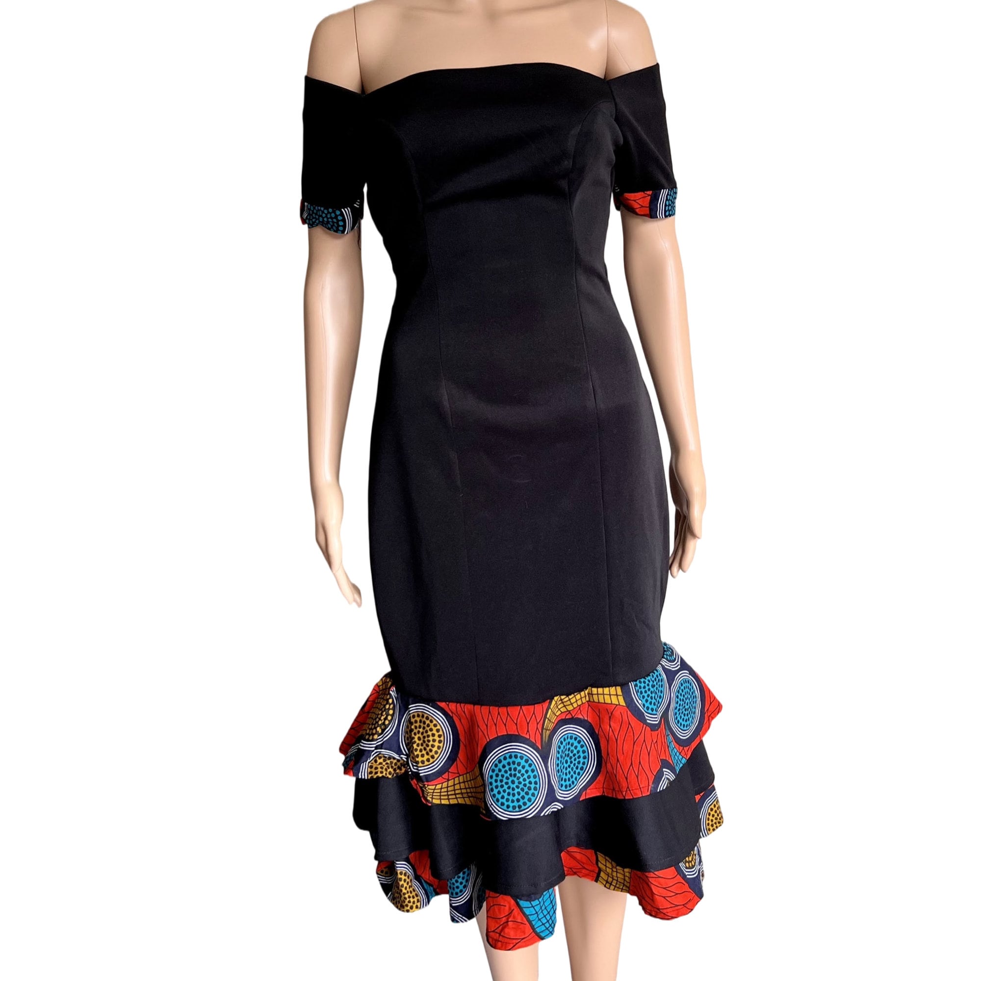 【2】Acka off shoulder fringe dress Amazon.com: WDIRARA Women's Fringe Off The Shoulder Layered