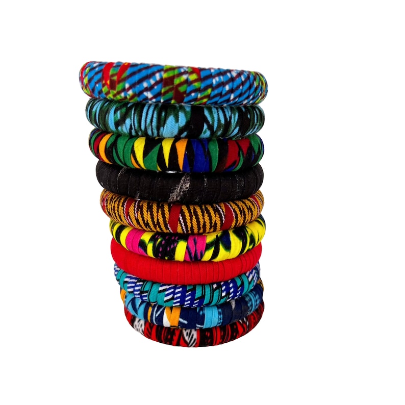 Ankara Fabric Bracelet African Print Bracelet Handmade Etsy
