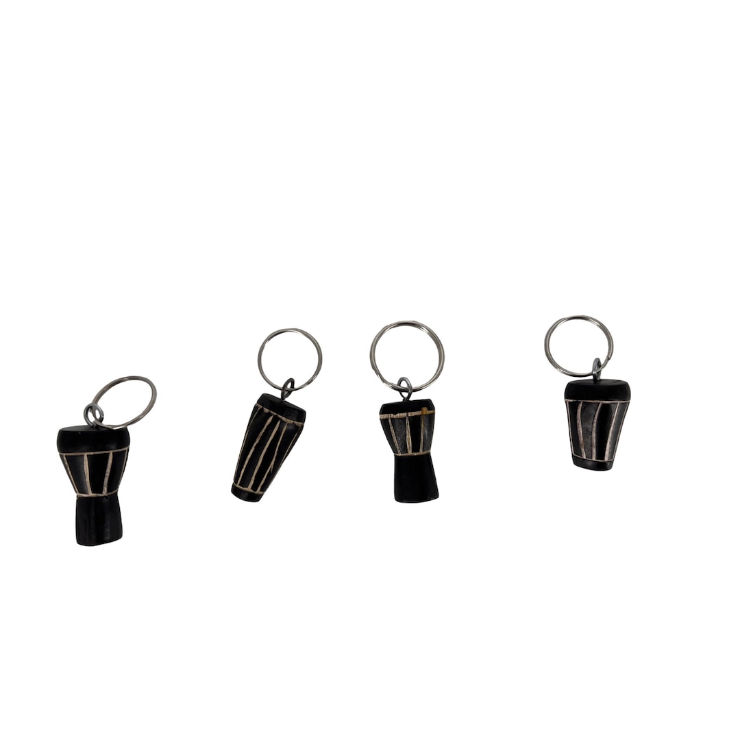 Keychains,african Drum Keychains, Wooden Drum Keychains, Drum Inspired
