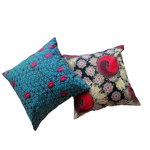 African Print Pillow Cover: Ankara Cotton Home Decor