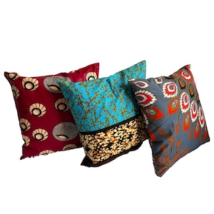 African Print Pillow Covers, Decorative Pillow Covers, Ankara Pillow Covers, Kitenge Pillow Covers, Afrocentric, Home décor , Pillow Case.