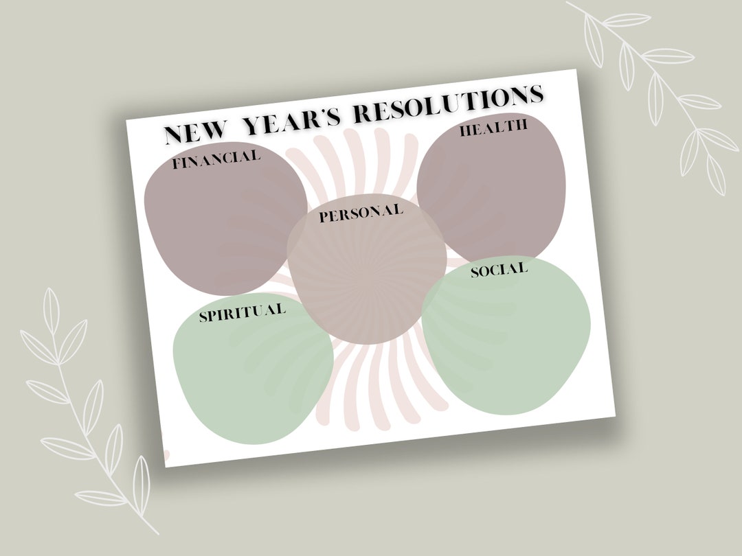 New Year's Resolution Chart, Abstract New Years Resolution Chart, New ...