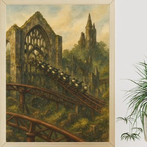 Hagrid’s Magical Creatures Motorrad Abenteuer Poster | UniversalOrlando Wandkunst | Aquarell Fahrt Druck | Digitaler Download