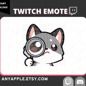 SUS Twitch Emote / Suspicious Chat Icon / Transparent PNG 