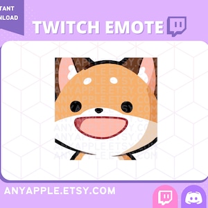 Cute Fox Twitch Emote for Streamer | Discord Emote | What, Wut | Kawaii Kitsune Sub Emoji