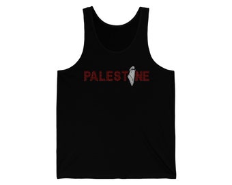 tatreez impreso Palestina Unisex Jersey Tank
