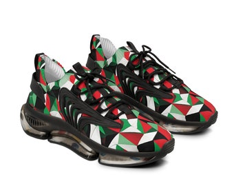 Team Palestine Colors Men's Mesh Sneakers