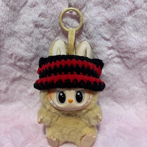 Handmade Crochet Cat Beanie Hat for Labubu