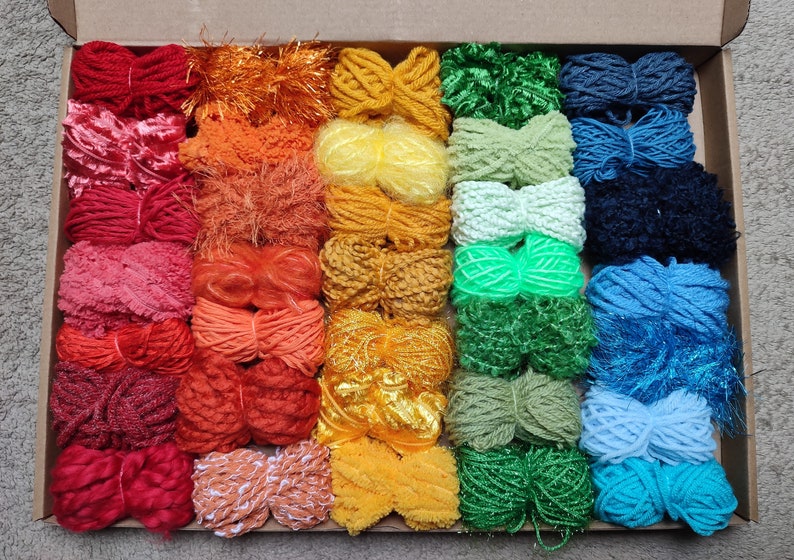 Custom Pack of 20 Yarn Bundles: Choose Your 3 Colours, Mixed Weights ...